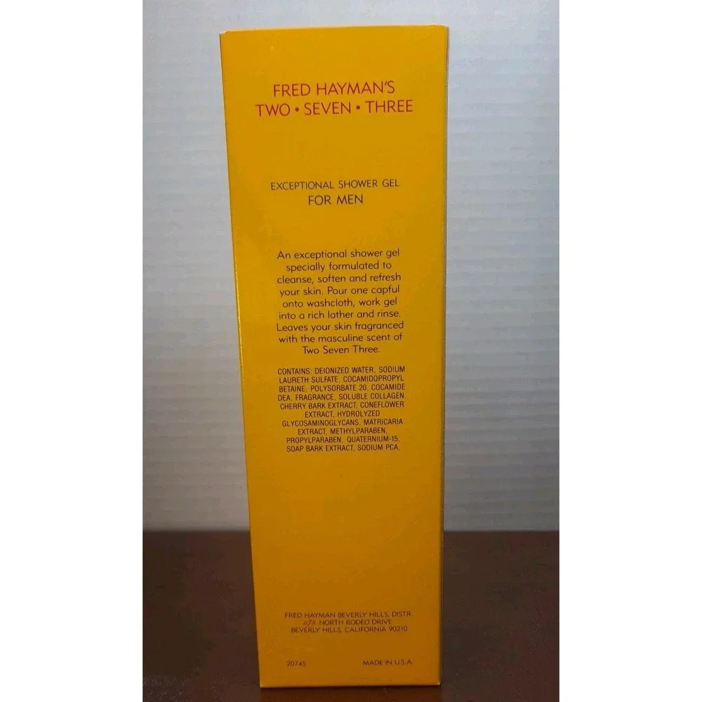 273 Rodeo Drive Mens Fred Hayman Beverly Hill Exceptional Shower Gel 4.5oz
